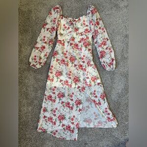 NWT Floral Cottagecore Fairycore Soft Girl Spring Summer Dress S